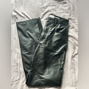 Abercrombie & fitch 90s straight ultra high rise leather pant